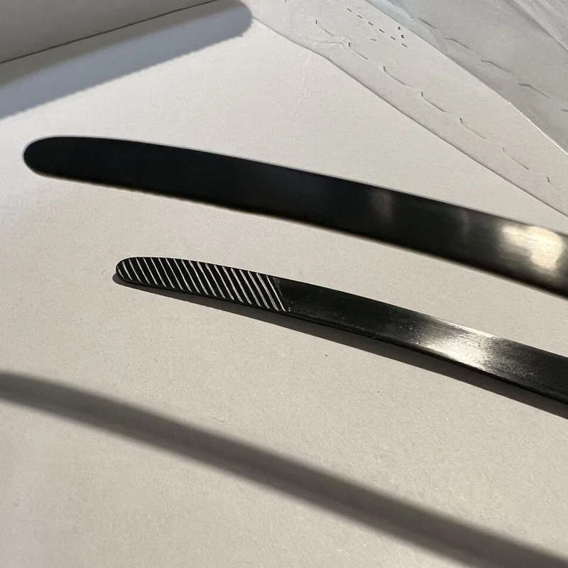 Todai Matte Black Stainless Steel Yakiniku BBQ Clever Tongs 240mm