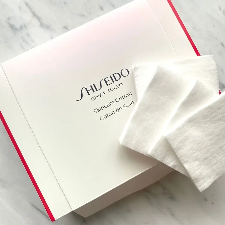 Shiseido Prepare Silk Cotton Pads Lint-Free Toner Pads 90 Sheets
