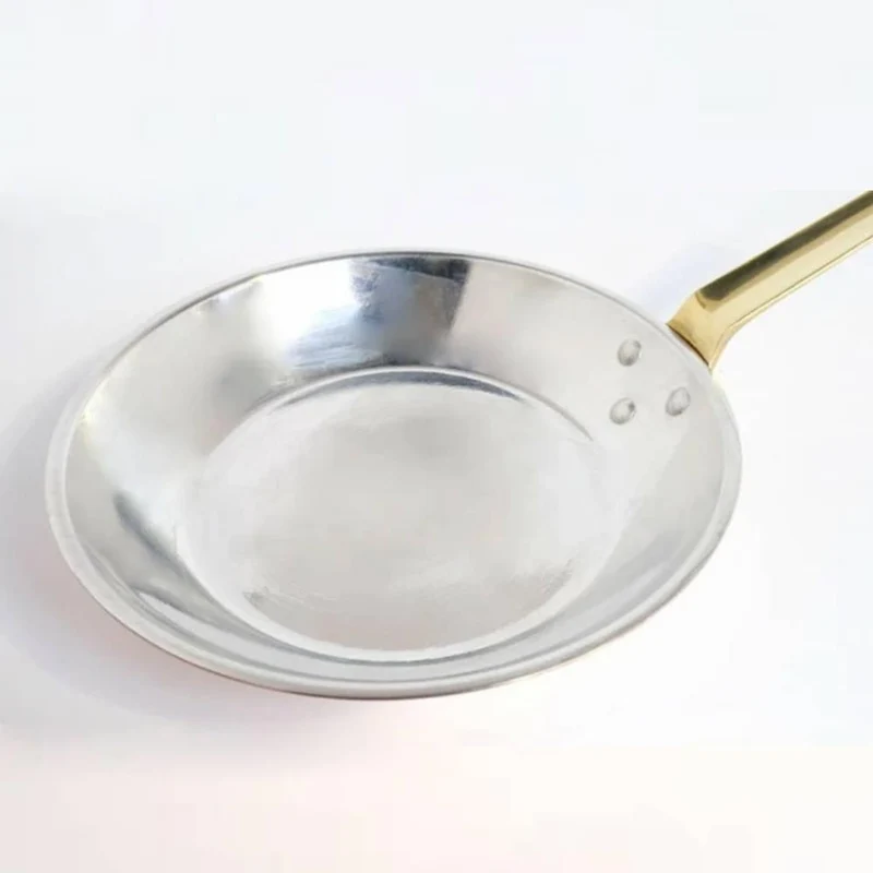 Premium Copper Frying Pan Tin-Lined Professional Cookware 22cm