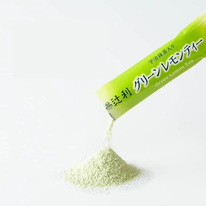 Tsujiri Uji Matcha Green Tea With Lemon Powder Packets 5 Count