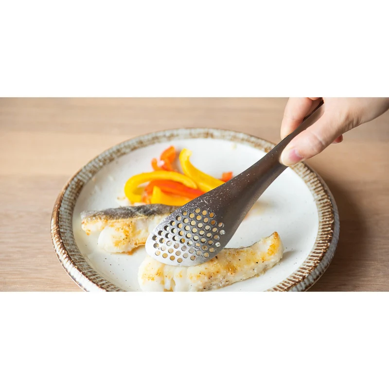 Sori Yanagi Stainless Steel Slotted Kitchen Tongs Dishwasher Safe