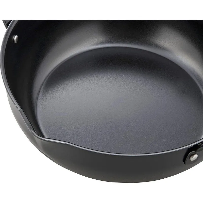 Wahei Freiz Induction Iron Deep Fryer Pot With Lid And Oil Drain Rack 24cm