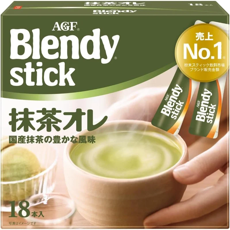 AGF Blendy Stick Matcha au Lait (Matcha Green Tea Latte) 18 Sticks