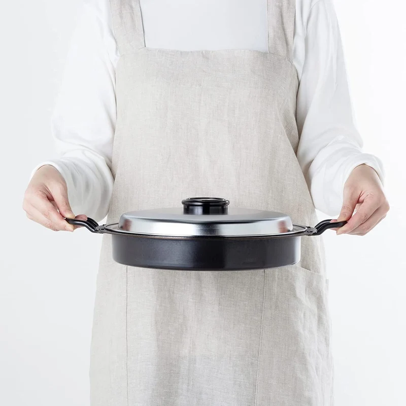 Wahei Freiz Gyoza Iron Pan (Japanese Dumplings Iron Pan with Lid)