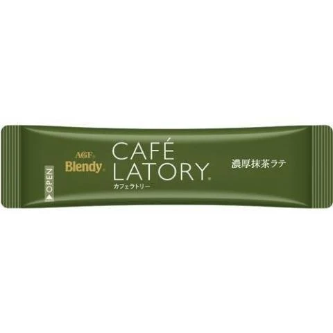 AGF Blendy Cafe Latory Matcha Green Tea Latte Powder 6 Sticks