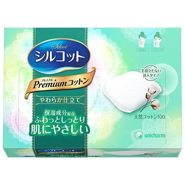 Unicharm Silcot Soft Touch Natural Premium Cotton 66 puffs