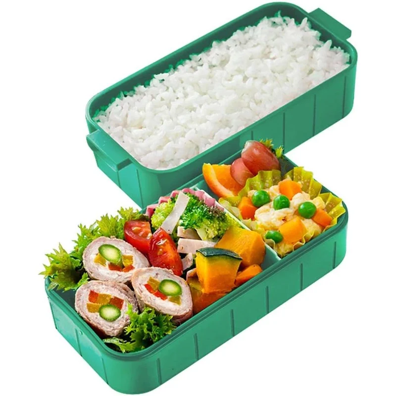Skater Minecraft Lunch Box 2-Layer 3 Compartment Bento Box 600ml