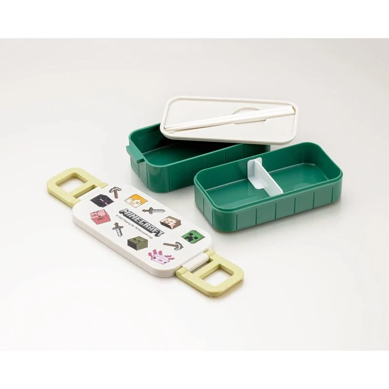 Skater Minecraft Lunch Box 2-Layer 3 Compartment Bento Box 600ml