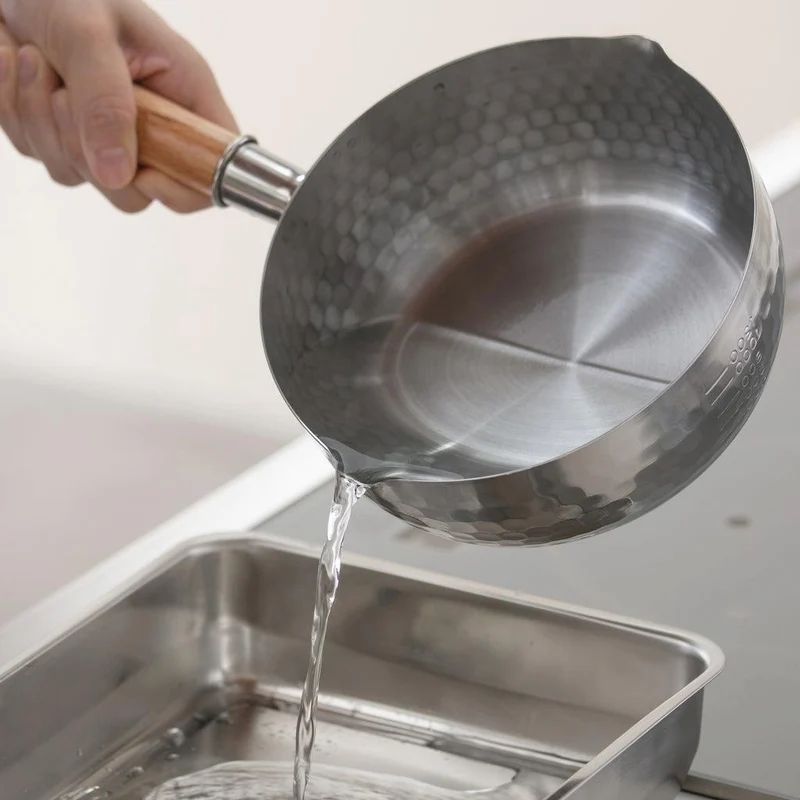 Yoshikawa Yukihira Saucepan Stainless Steel Pot 2.2 Quart 20cm YH6753