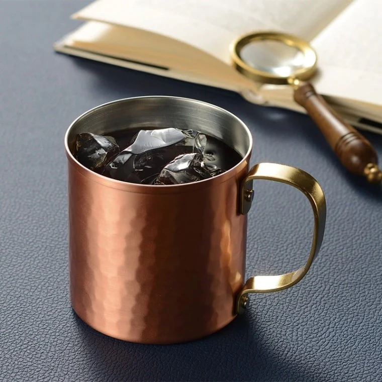 Wahei Freiz Hammered Copper Mug Moscow Mule Cup With Handle 360ml