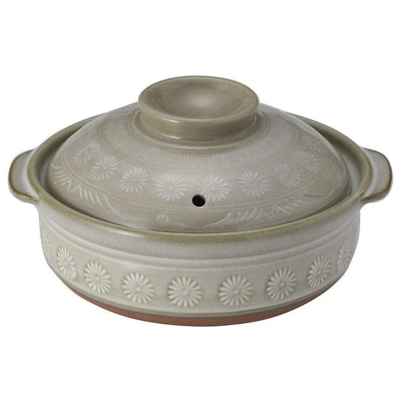 Donabe Earthen Casserole Pot Japanese Clay Hot Pot Cookware No.7