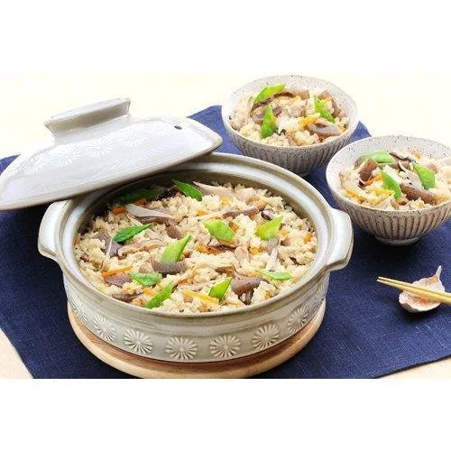 Donabe Earthen Casserole Pot Japanese Clay Hot Pot Cookware No.7