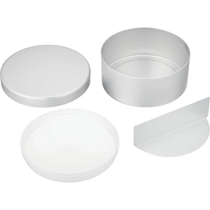 Eco Deli Round Bento Box Easy-to-Clean Aluminum Lunch Box 400ml