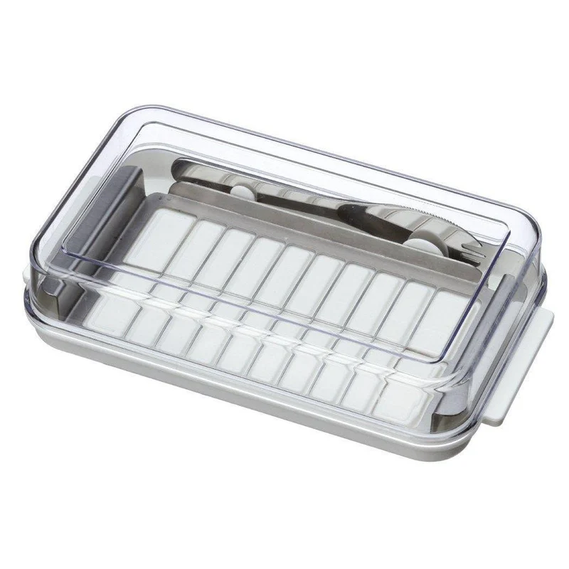 Skater Butter Dish with Cutter for Easy Slicing & Portioning BTG2DX