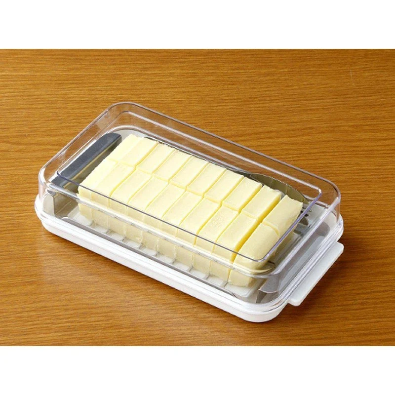 Skater Butter Dish with Cutter for Easy Slicing & Portioning BTG2DX