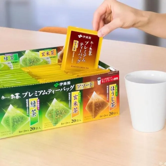 Itoen Oi Ocha Premium Japanese Green Tea Assortment 60 Tea Bags