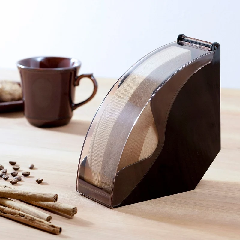 Shimomura Coffee Paper Filter Storage Case Countertop Organizer