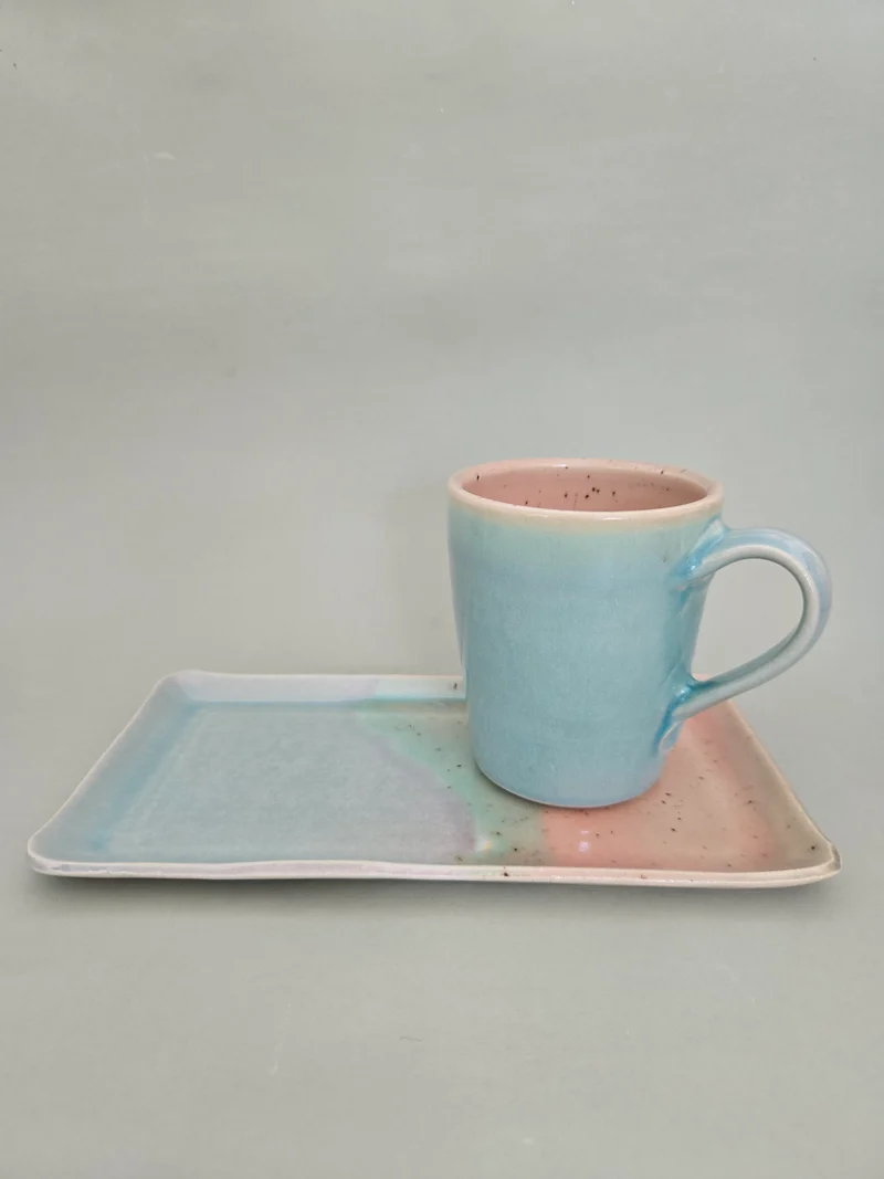 Set Tasse 0,25 l plus Teller Rechteck