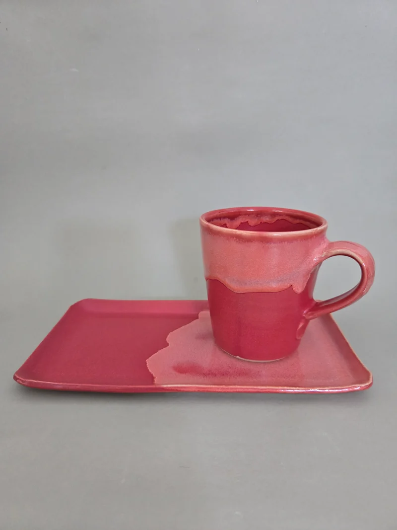 Set Tasse 0,25 l plus Teller Rechteck