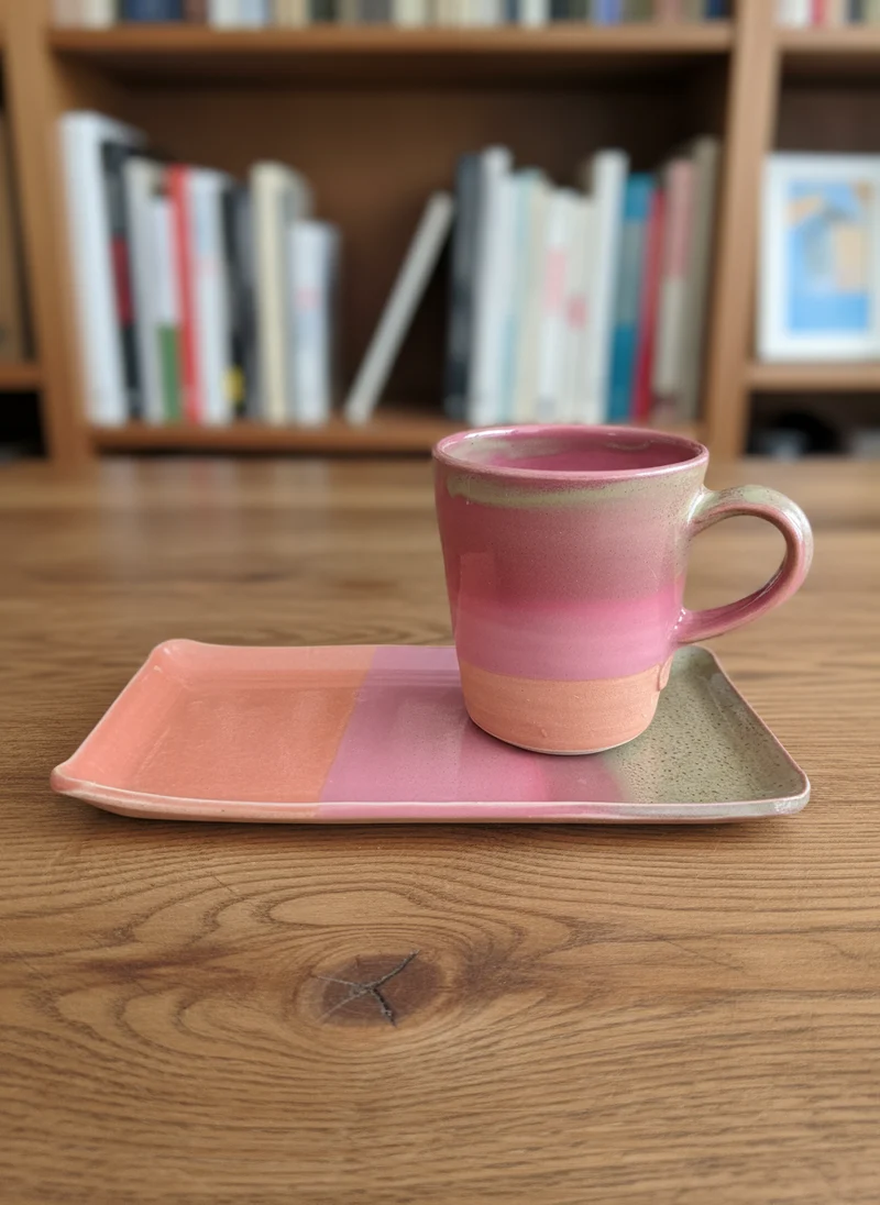 Set Tasse 0,25 l plus Teller Rechteck