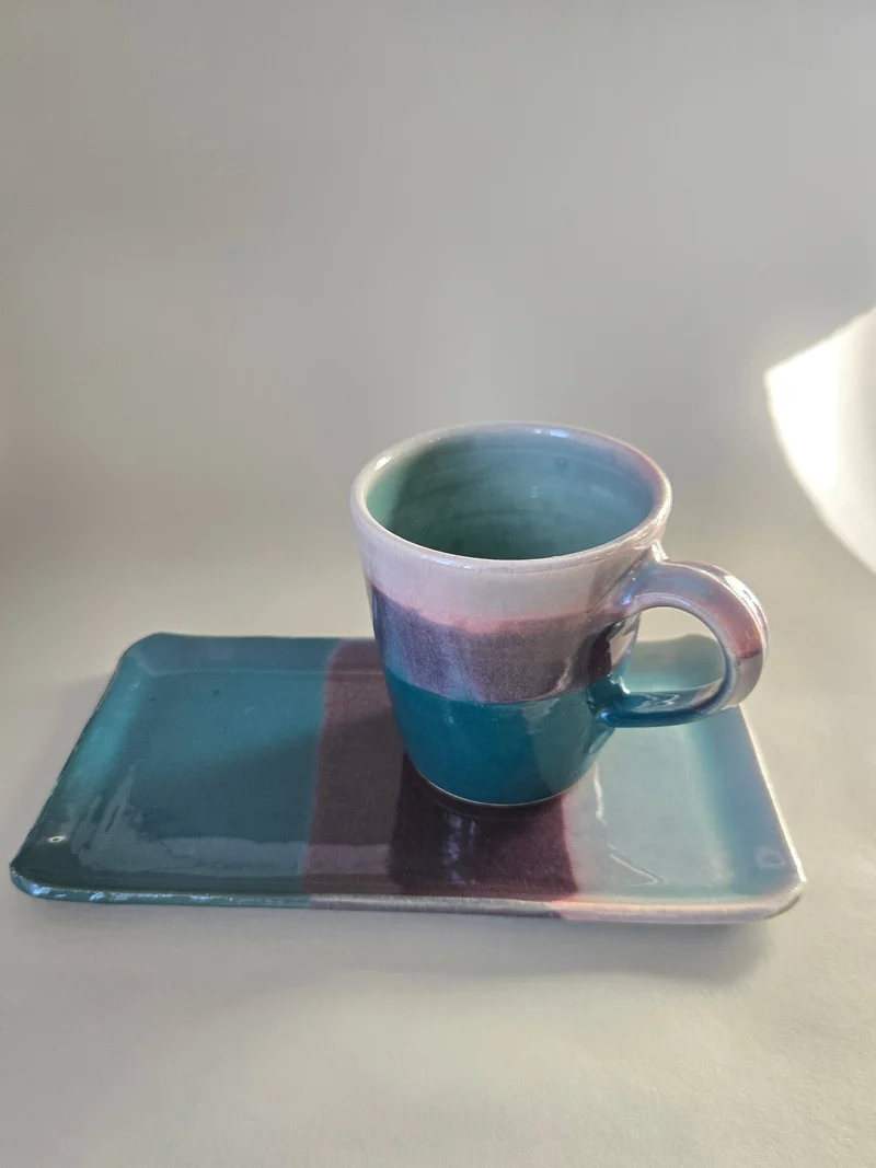 Set Tasse 0,25 l plus Teller Rechteck
