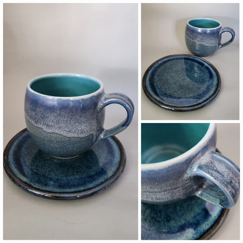 Set Teller rund plus 0,5l Tasse