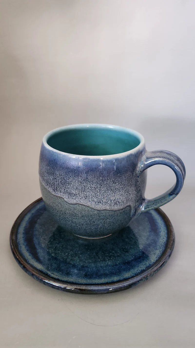 Set Teller rund plus 0,5l Tasse