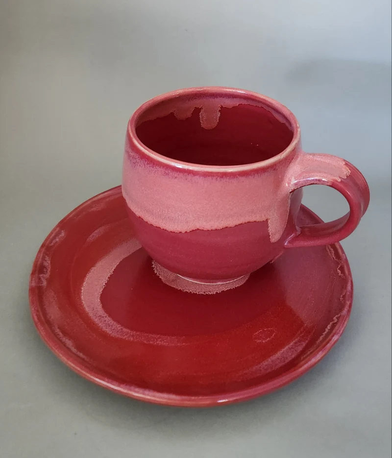 Set Teller rund plus Tasse 0,3l "Colormatch"