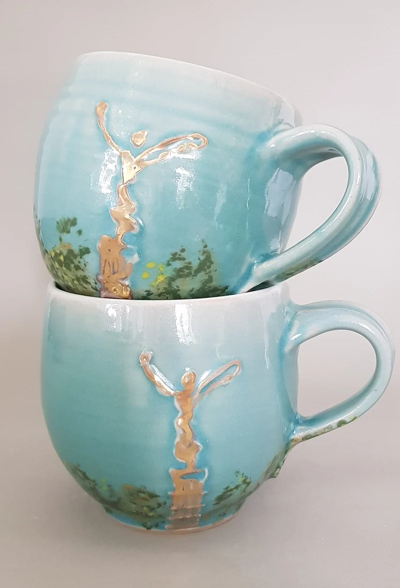 Exklusive Berlin Souvenir Tasse "Goldelse" 0,3 l