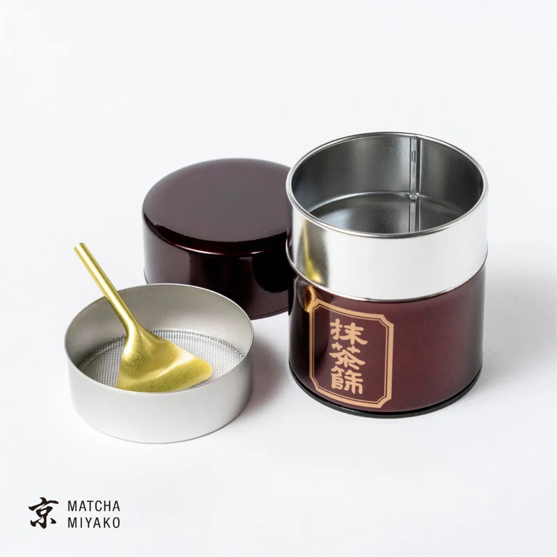 Matcha Sifter Tin Set (black)