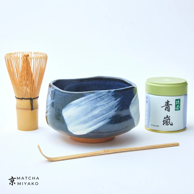 Japanese Matcha Tea Set - Dark blue