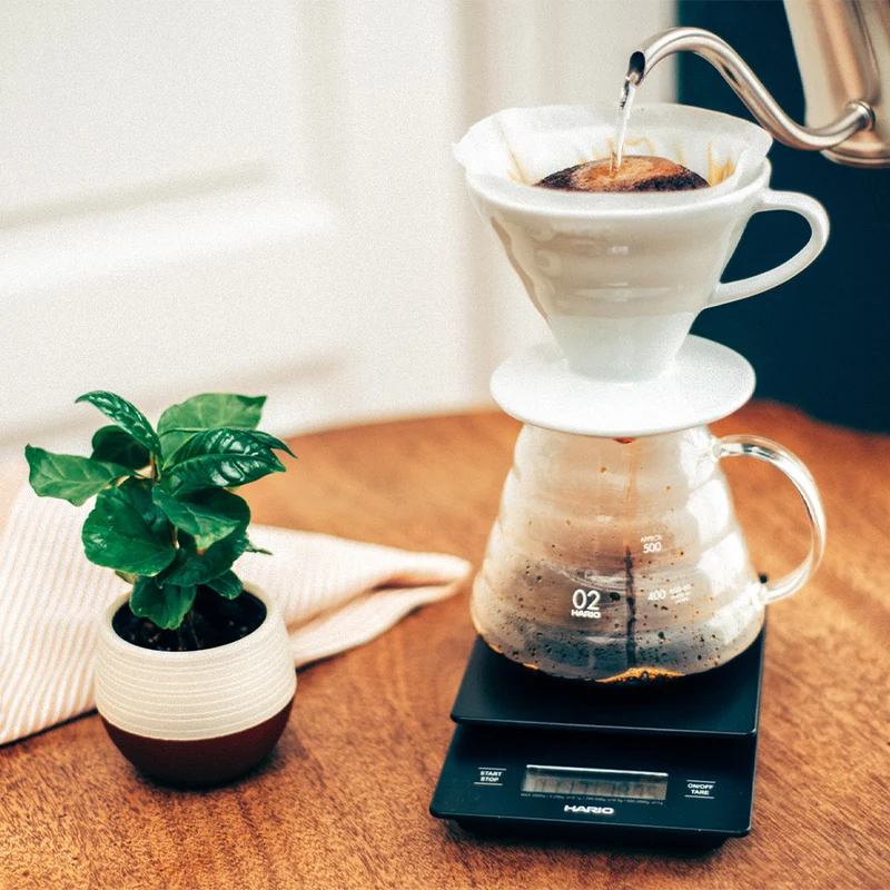 Hario V60 Drip Scale – Kaffeewaage mit Stoppuhr-Funktion
