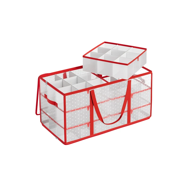 Aufbewahrungsbox für Weihnachtskugeln aus Kunststoff
