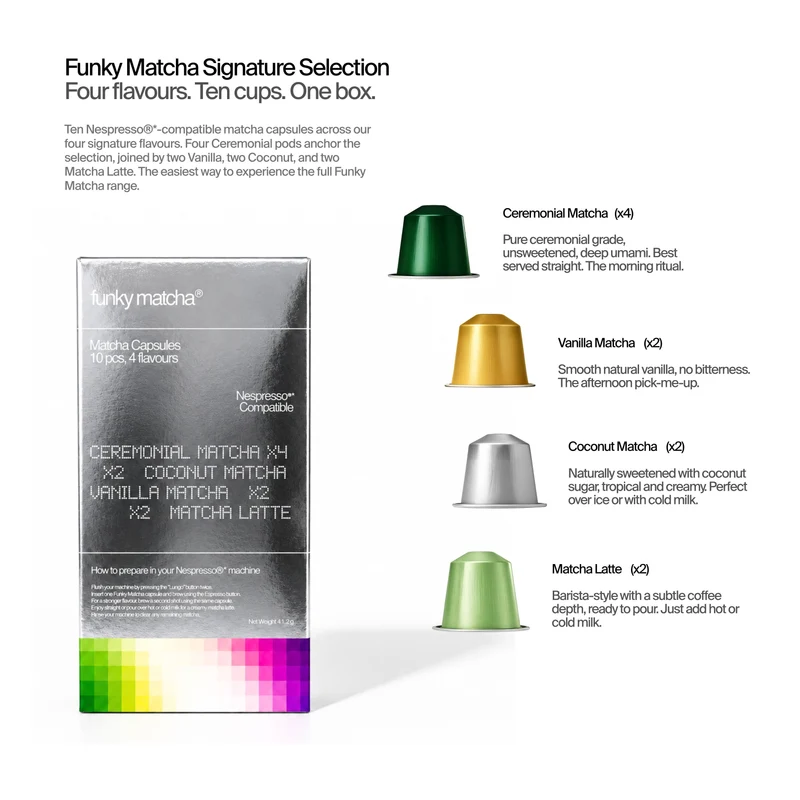 Signature Selection Matcha Pods (Nespresso® Compatible)*