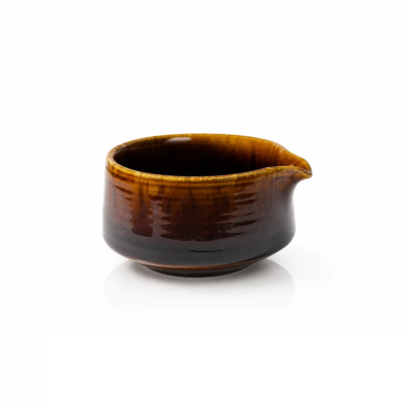 Red & Indigo Glaze Matcha Bowl & Whisk Holder Set