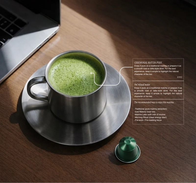 Ceremonial Matcha Pods (Nespresso® Compatible)*