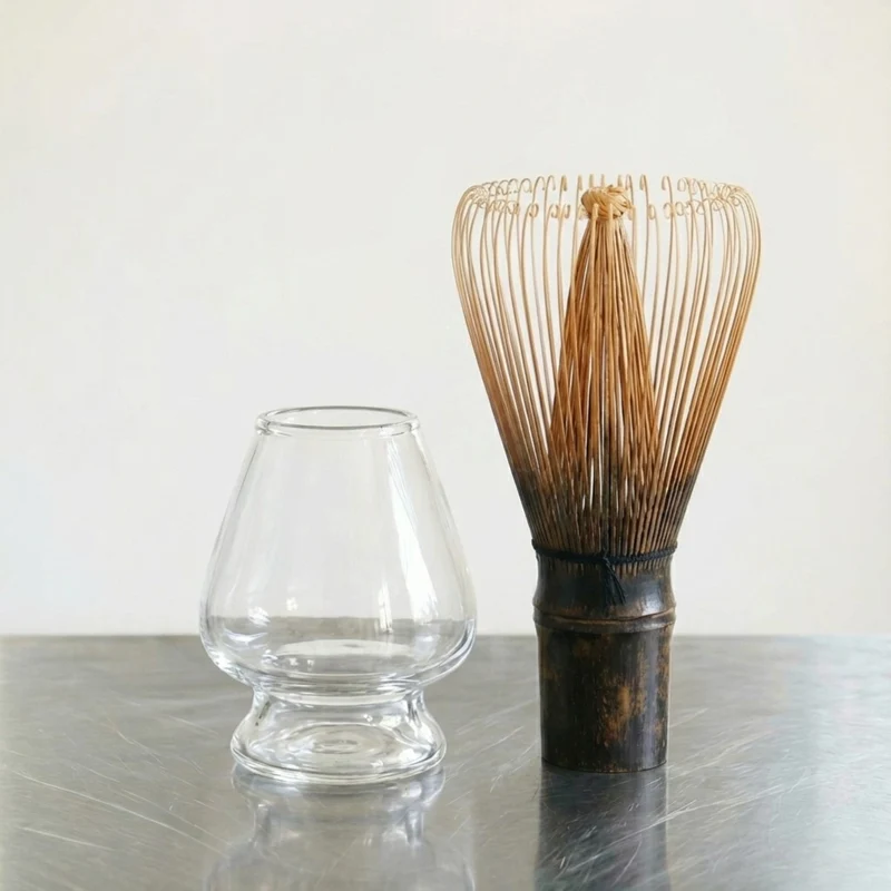 Matcha Whisk Holder – Chasen Stand (Borosilicate Glass)