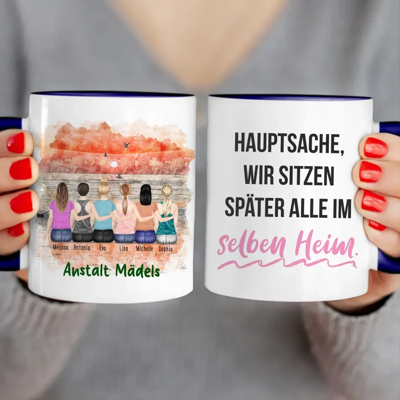 Personalisierte Tasse für Beste Freundinnen (6 Freundinnen) copy