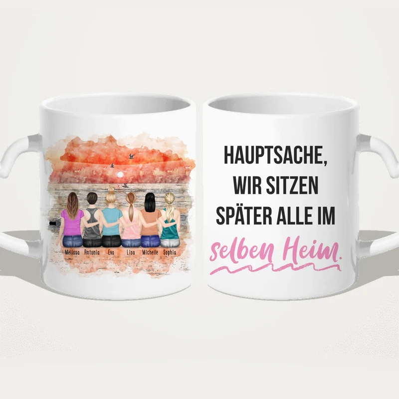 Personalisierte Tasse für Beste Freundinnen (6 Freundinnen) copy
