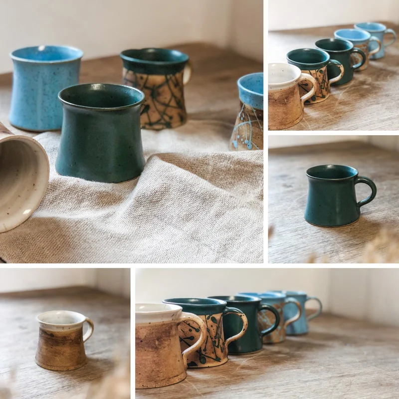 Handgemachte personalisierbare Keramik Tasse 350 ml