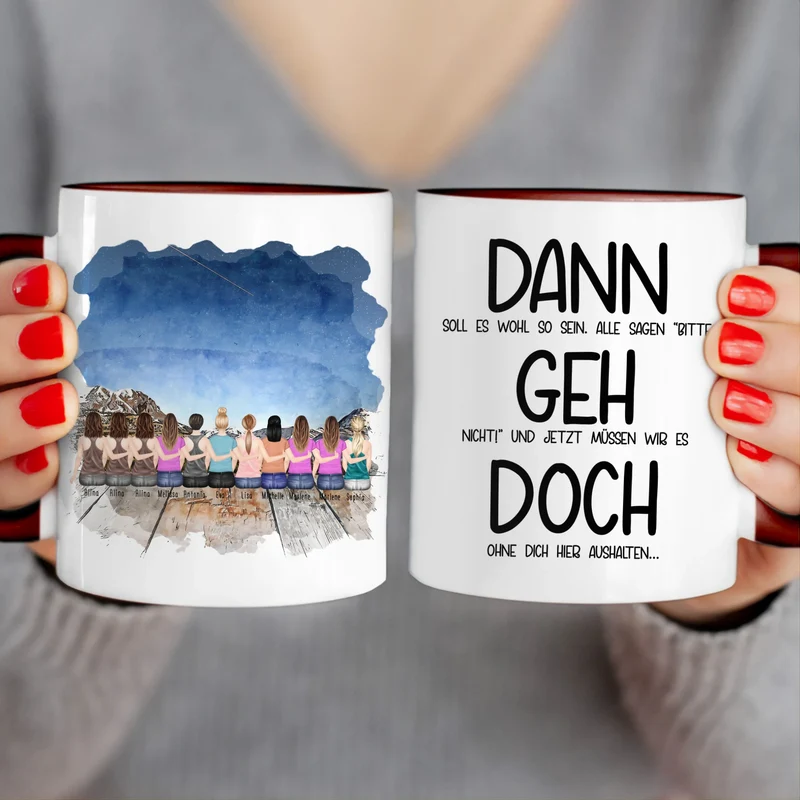 Personalisierte Tasse Kollegen (11 Frauen) - Abschiedsgeschenk