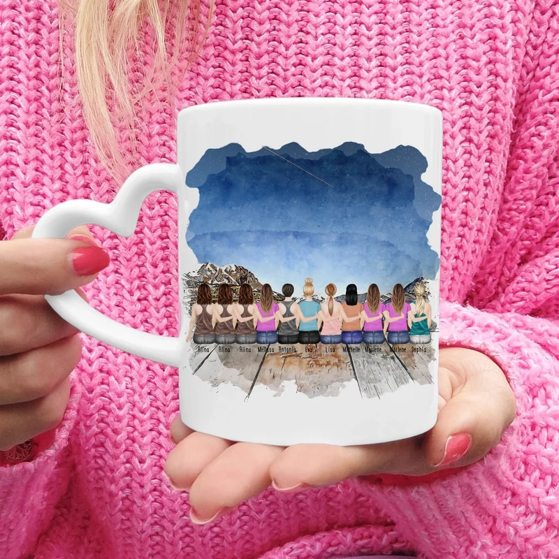 Personalisierte Tasse Kollegen (11 Frauen) - Abschiedsgeschenk