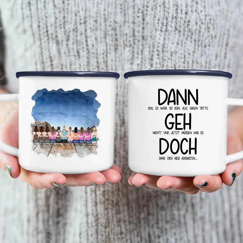 Personalisierte Tasse Kollegen (11 Frauen) - Abschiedsgeschenk