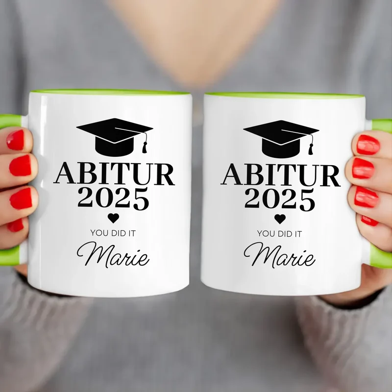 Personalisierte Tasse - Abitur/Abi mit Name und Jahr - You did it