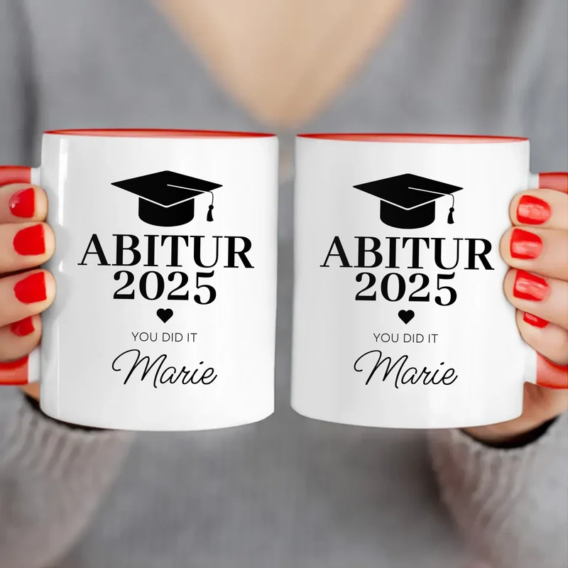 Personalisierte Tasse - Abitur/Abi mit Name und Jahr - You did it