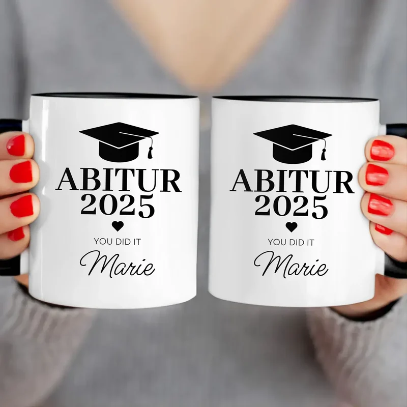 Personalisierte Tasse - Abitur/Abi mit Name und Jahr - You did it