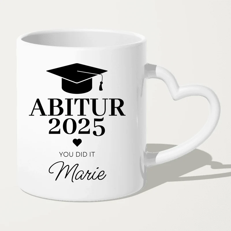 Personalisierte Tasse - Abitur/Abi mit Name und Jahr - You did it