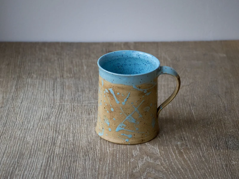 Handgemachte Keramik Tasse gerade