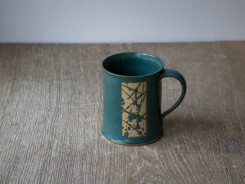 Handgemachte Keramik Tasse gerade