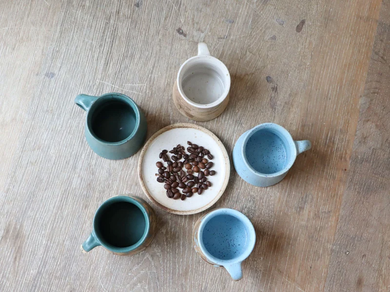 Handgemachte Keramik Tasse gerade